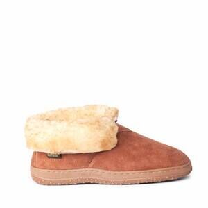 NEW OLD FRIEND FOOTWEAR women's bootee slipper in chestnut